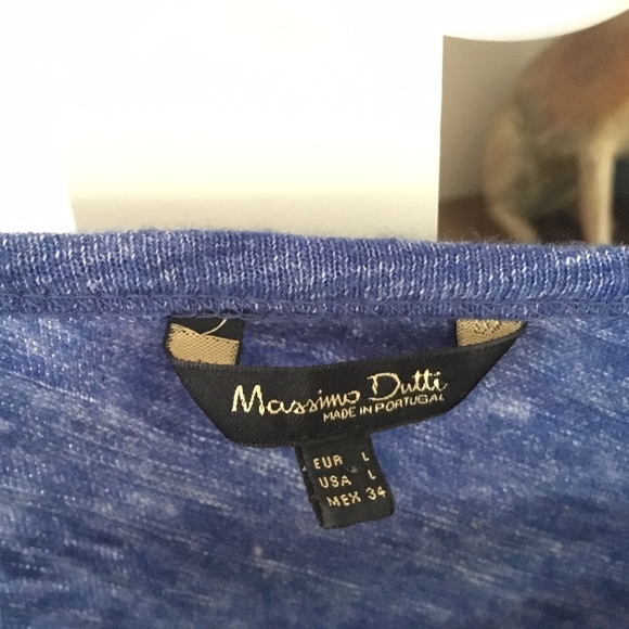 NWOT MASSIMO DUTTI Pullover Top / Shirt sz L - Picture 3 of 5